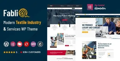 Fablio Textile Industry WordPress Theme 4.1 GPL Theme