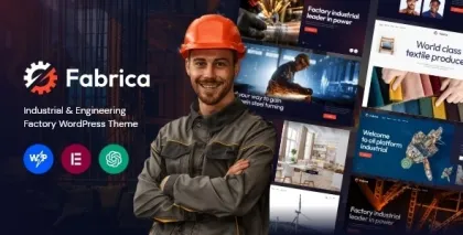 Fabrica Industrial Engineering Factory WordPress Theme 1.2.0 GPL Theme