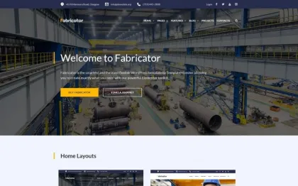 Fabricator Industrial Company WordPress Elementor Theme WordPress Theme 1.0.0 GPL Theme