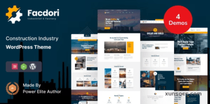 Facdori Factory and Industrial Business WordPress Theme 2.9 GPL Theme