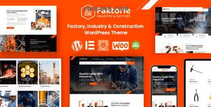 Faktorie Industry Factory WordPress Theme 1.5 GPL Theme