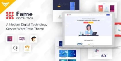 Fame Digital Technology/Service WordPress Theme 1.1 GPL Theme
