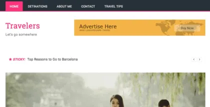 FameThemes Travelers Pro WordPress Theme 1.1.3 GPL Theme