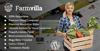 Farmvilla Organic Theme WordPress theme 1.1.3 GPL Theme