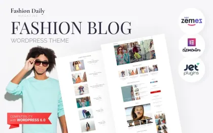 Fashion Daily Fashion Blog WordPress Elementor Theme WordPress Theme 1.0.1 GPL Theme