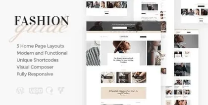 Fashion Guide | Online Magazine Lifestyle Blog WordPress Theme 1.2.2 GPL Theme