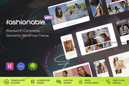 Fashionable Clothing Apparel WooCommerce Theme 1.0.5 GPL Theme