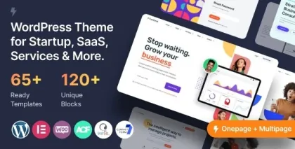 Fastland Startup SaaS WordPress Theme 1.1.7 GPL Theme
