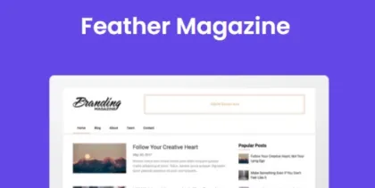 Feather Magazine 127.5 GPL Theme