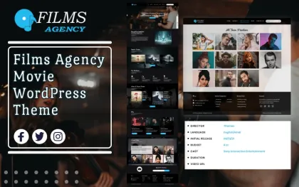 Films Agency Movie WordPress Theme 1.00 GPL Theme
