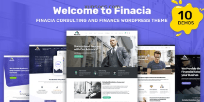 Finacia  – Finance Business WordPress Theme Nulled 1.1.1 GPL Theme
