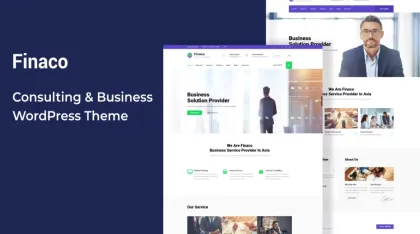 Finaco Consulting Business WordPress Theme 2.1 GPL Theme