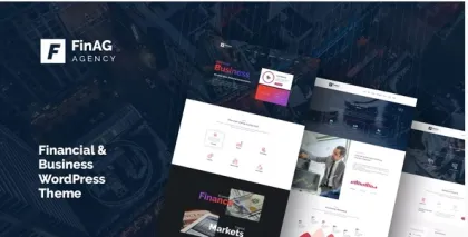 Finag Creative Finance Agency WordPress Theme 1.4.2 GPL Theme