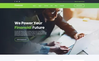Financex Financial Advisor WordPress Theme 1.0.0 GPL Theme