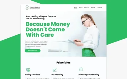 Financial Advisor Responsive WordPress Theme 1.0.0 GPL Theme