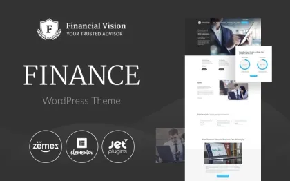 Financial Vision – Finance Multipurpose Classic Elementor WordPress Theme 1.0.1 GPL Theme