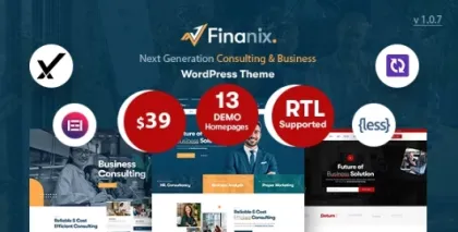 Finanix Business WordPress Theme 1.0.7 GPL Theme