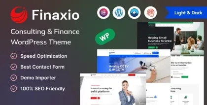 Finaxio Consulting Finance WordPress Theme 1.0.1 GPL Theme