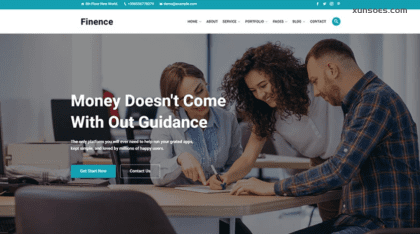 Finence Financial Commercial WordPress Theme 1.0.1 GPL Theme