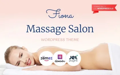 Fiona Beauty Spa Massage Salon Responsive WordPress Theme 1.0.1 GPL Theme
