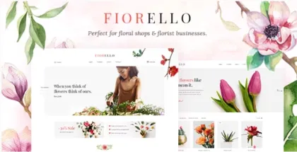 Fiorello Florist and Flower Shop Theme 1.5 GPL Theme
