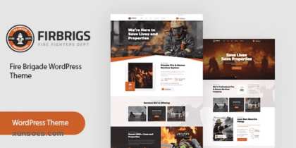 Firbrigs Fire Department WordPress Theme 1.9 GPL Theme