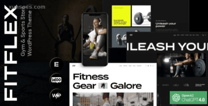 FitFlex Gym Sports Store WordPress Theme 1.0.0 GPL Theme