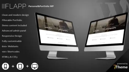 Flapp – Portfolio WordPress Theme 1.1 GPL Theme