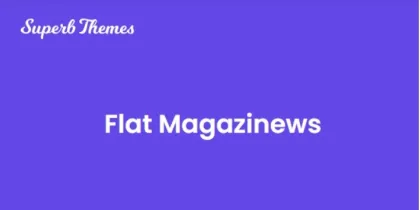 Flat Magazinews 113.6 GPL Theme