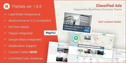 FlatAds Classified Ads WordPress Theme 1.9 GPL Theme