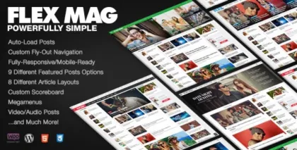 Flex Mag Responsive WordPress News Theme 3.5.2 GPL Theme