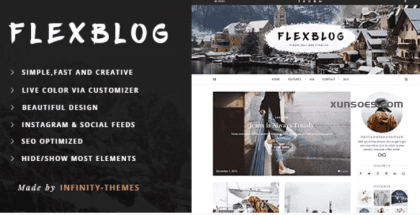 Flexblog A Personal WordPress Blog Theme 1.6.2 GPL Theme