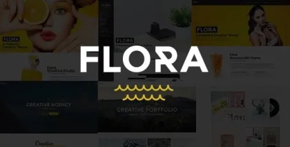 Flora Responsive Creative WordPress Theme 1.7.3.2 GPL Theme