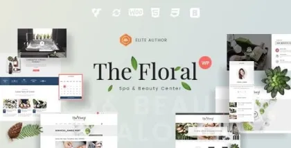 Floral Spa and Beauty Responsive WordPress Theme 1.0.2 GPL Theme