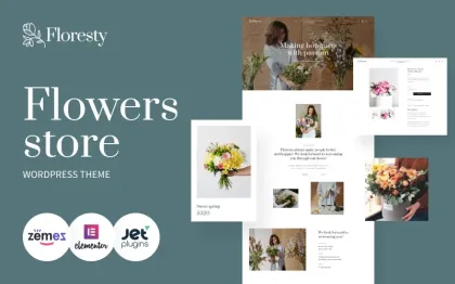 Floresty Flower Boutique and Florist WordPress Theme 1.0.0 GPL Theme