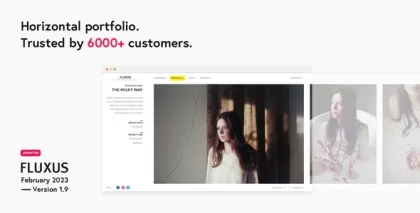 Fluxus Horizontal Portfolio Theme 1.9 GPL Theme