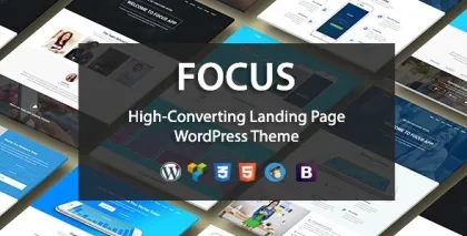 Focus High-Converting Landing Page WordPress Theme 1.1 GPL Theme