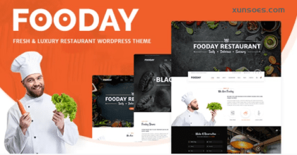 Fooday Fresh Luxury Restaurant WordPress Theme 1.4.3 GPL Theme