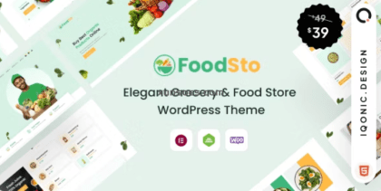Foodsto : Grocery Food Store WordPress Theme 1.1.1 GPL Theme
