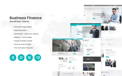 Forby Business Finance WordPress Theme 1.0.2 GPL Theme