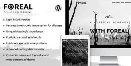 Foreal Director, Writer WordPress Theme 2.7 GPL Theme