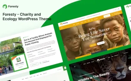 Foresty Charity and Ecology WordPress Theme 1.0.2 GPL Theme