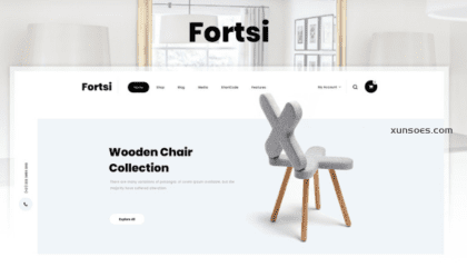 Fortsi Minimal Furniture Store Elementor WooCommerce Responsive Theme 1.0 GPL Theme