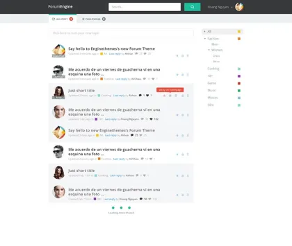 ForumEngine Forum Software, WordPress Forum Theme 1.6.14 GPL Theme