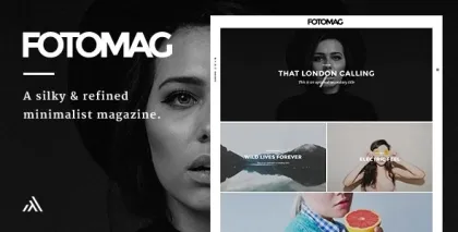 Fotomag A Silky Minimalist Blogging Magazine WordPress Theme For Visual Storytelling 2.0.5 GPL Theme
