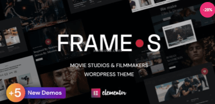 Frames Movie Studios Filmmakers WordPress theme 1.3.9 GPL Theme