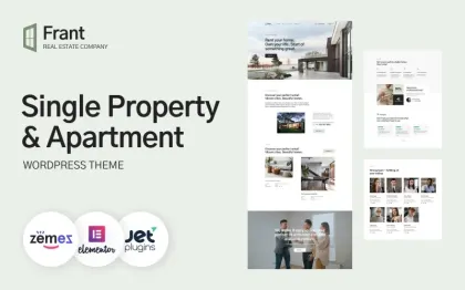 Frant Single Property Apartment WordPress Theme buildwall 1.0.1 GPL Theme