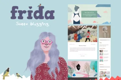 Frida A Sweet Classic Blog Theme 7.0.3 GPL Theme