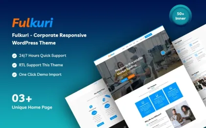 Fulkuri Corporate Business WordPress Theme 1.0.0 GPL Theme
