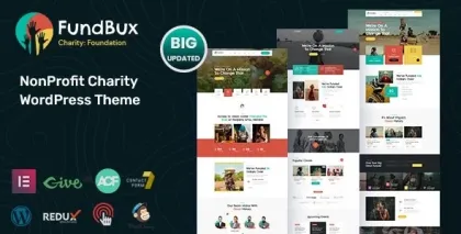 Fundbux Charity Fundraise WordPress Theme 1.1.2 GPL Theme